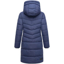 Marikoo Natsukoo Damen Winter Steppjacke lang Blue Violet Gr&ouml;&szlig;e XXXL - Gr. 46