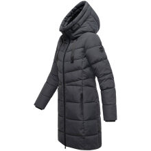 Marikoo Natsukoo Damen Winter Steppjacke lang Anthrazit Größe M - Gr. 38
