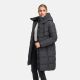 Marikoo Natsukoo Damen Winter Steppjacke lang Anthrazit Größe M - Gr. 38