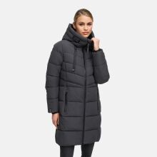 Marikoo Natsukoo Damen Winter Steppjacke lang Anthrazit...