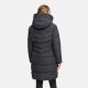 Marikoo Natsukoo Damen Winter Steppjacke lang Anthrazit Größe L - Gr. 40