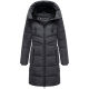 Marikoo Natsukoo Damen Winter Steppjacke lang Anthrazit Größe L - Gr. 40