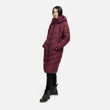 Navahoo Sahnekatzi Damen lange Winter Steppjacke Wine Gr&ouml;&szlig;e XS - Gr. 34