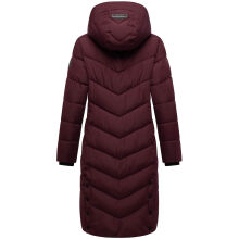 Navahoo Sahnekatzi Damen lange Winter Steppjacke Wine Gr&ouml;&szlig;e XS - Gr. 34