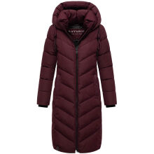Navahoo Sahnekatzi Damen lange Winter Steppjacke Wine Gr&ouml;&szlig;e XS - Gr. 34