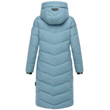 Navahoo Schmatzibaer lange Damen Winter Steppjacke Powder Blue Größe S - Gr. 36