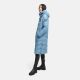 Navahoo Schmatzibaer lange Damen Winter Steppjacke Powder Blue Größe S - Gr. 36