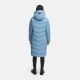Navahoo Schmatzibaer lange Damen Winter Steppjacke Powder Blue Größe S - Gr. 36
