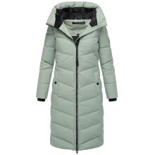 Navahoo Schmatzibaer lange Damen Winter Steppjacke Smokey Mint Größe M - Gr. 38