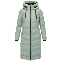 Navahoo Schmatzibaer lange Damen Winter Steppjacke Smokey Mint Größe M - Gr. 38