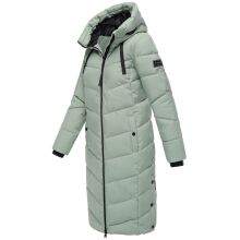 Navahoo Schmatzibaer lange Damen Winter Steppjacke Smokey Mint Größe M - Gr. 38