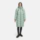 Navahoo Schmatzibaer lange Damen Winter Steppjacke Smokey Mint Größe M - Gr. 38