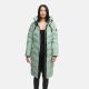 Navahoo Schmatzibaer lange Damen Winter Steppjacke Smokey Mint Größe M - Gr. 38