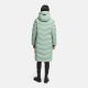 Navahoo Schmatzibaer lange Damen Winter Steppjacke Smokey Mint Größe M - Gr. 38