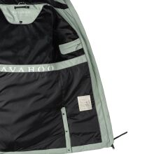 Navahoo Schmatzibaer lange Damen Winter Steppjacke Smokey Mint Größe L - Gr. 40