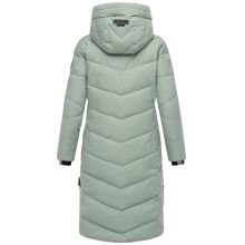 Navahoo Schmatzibaer lange Damen Winter Steppjacke Smokey Mint Gr&ouml;&szlig;e XXXL - Gr. 46