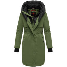Navahoo Snowelf warme Damen Winterjacke Pine Olive Größe S - Gr. 36