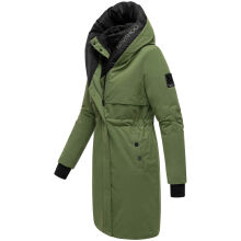 Navahoo Snowelf warme Damen Winterjacke Pine Olive Größe S - Gr. 36
