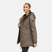Navahoo Winterfunke Damen Winterjacke Stone Brown Größe XXXL - Gr. 46