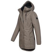 Navahoo Winterfunke Damen Winterjacke Stone Brown Größe XXXL - Gr. 46