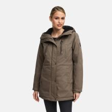 Navahoo Winterfunke Damen Winterjacke Stone Brown Größe L - Gr. 40