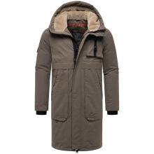 Stone Harbour Herren Winter Jacke Outdoor Parka Mantel Warm gefüttert lang Stone Brown Größe M - Gr. M