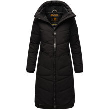 Marikoo Benikoo Damen lange Winterjacke Schwarz-Gr&ouml;&szlig;e XS - Gr. 34