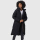 Marikoo Benikoo Damen lange Winterjacke Schwarz-Größe XS - Gr. 34