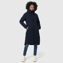 Marikoo Benikoo Damen lange Winterjacke Navy-Gr&ouml;&szlig;e XS - Gr. 34