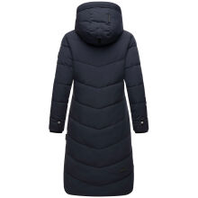Marikoo Benikoo Damen lange Winterjacke Navy-Gr&ouml;&szlig;e XS - Gr. 34