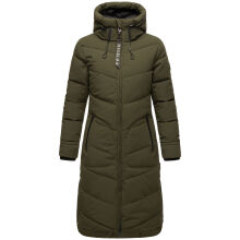 Marikoo Benikoo Damen lange Winterjacke Dark Olive-Gr&ouml;&szlig;e XS - Gr. 34