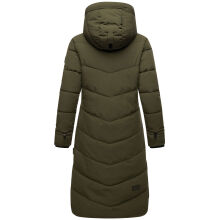 Marikoo Benikoo Damen lange Winterjacke Dark Olive-Gr&ouml;&szlig;e XS - Gr. 34