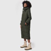 Navahoo Hingucker Damen lange Winterjacke Dark Olive Gr&ouml;&szlig;e XXXL - Gr. 46