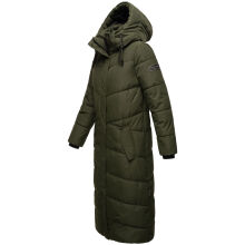 Navahoo Hingucker Damen lange Winterjacke Dark Olive Gr&ouml;&szlig;e XXXL - Gr. 46