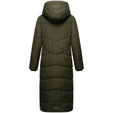 Navahoo Hingucker Damen lange Winterjacke Dark Olive Gr&ouml;&szlig;e XXXL - Gr. 46