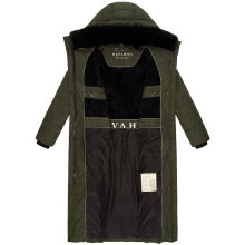 Navahoo Hingucker Damen lange Winterjacke Dark Olive Gr&ouml;&szlig;e XXXL - Gr. 46
