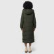 Navahoo Hingucker Damen lange Winterjacke Dark Olive Gr&ouml;&szlig;e XXXL - Gr. 46