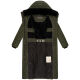 Navahoo Hingucker Damen lange Winterjacke Dark Olive Gr&ouml;&szlig;e XXXL - Gr. 46