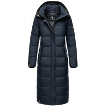 Navahoo Isalie Damen lange Winterjacke gesteppt Navy Größe XXXL - Gr. 46