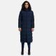 Navahoo Isalie Damen lange Winterjacke gesteppt Navy Größe XXXL - Gr. 46