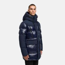 Stone Harbour Nelioon Herren Winter Steppjacke Glanz Optik Navy Gr&ouml;&szlig;e XXXL - Gr.3XL