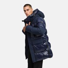 Stone Harbour Nelioon Herren Winter Steppjacke Glanz Optik Navy Gr&ouml;&szlig;e XXXL - Gr.3XL
