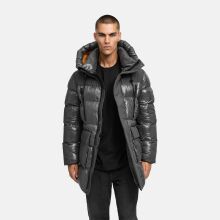 Stone Harbour Nelioon Herren Winter Steppjacke Glanz Optik Anthrazit Größe S - Gr.S