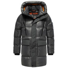 Stone Harbour Nelioon Herren Winter Steppjacke Glanz Optik Anthrazit Größe S - Gr.S
