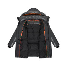 Stone Harbour Nelioon Herren Winter Steppjacke Glanz Optik Anthrazit Größe S - Gr.S