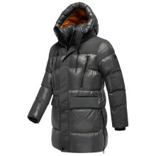 Stone Harbour Nelioon Herren Winter Steppjacke Glanz Optik Anthrazit Gr&ouml;&szlig;e M - Gr.M