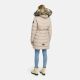 Navahoo Paula Damen Parka Winterjacke Gefüttert Light Taupe Größe XL - Gr. 42