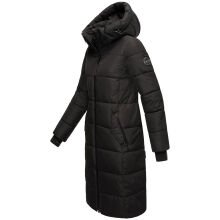Marikoo Zuraraa lange Damen Winter Steppjacke Schwarz Gr&ouml;&szlig;e XXXL - Gr. 46