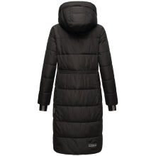 Marikoo Zuraraa lange Damen Winter Steppjacke Schwarz Gr&ouml;&szlig;e XXXL - Gr. 46