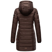 Marikoo Abendsternchen Herbst  Winter Steppjacke lang B603a Choco-Gr&ouml;&szlig;e S - Gr. 36